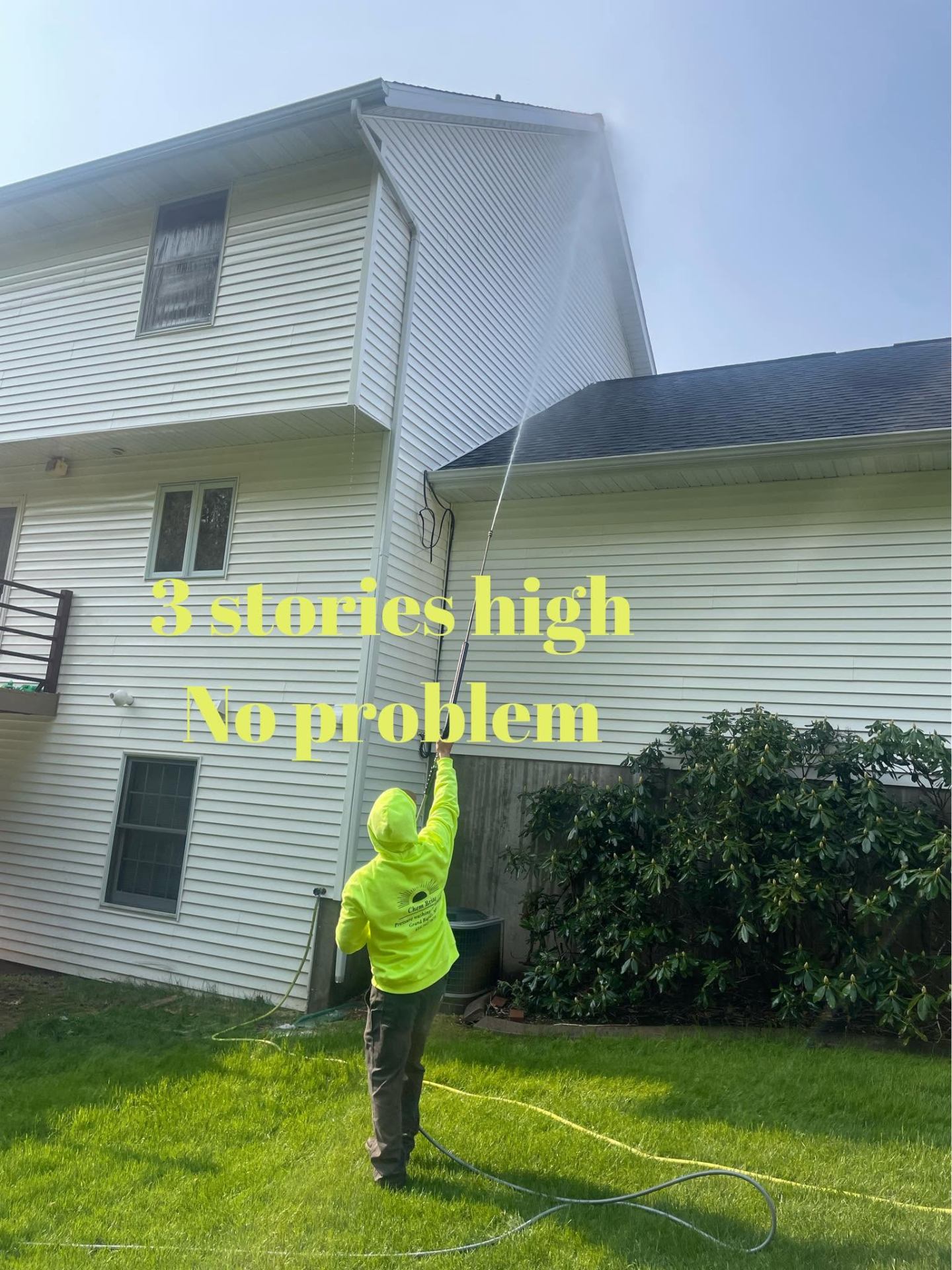 3 stories high — no problem