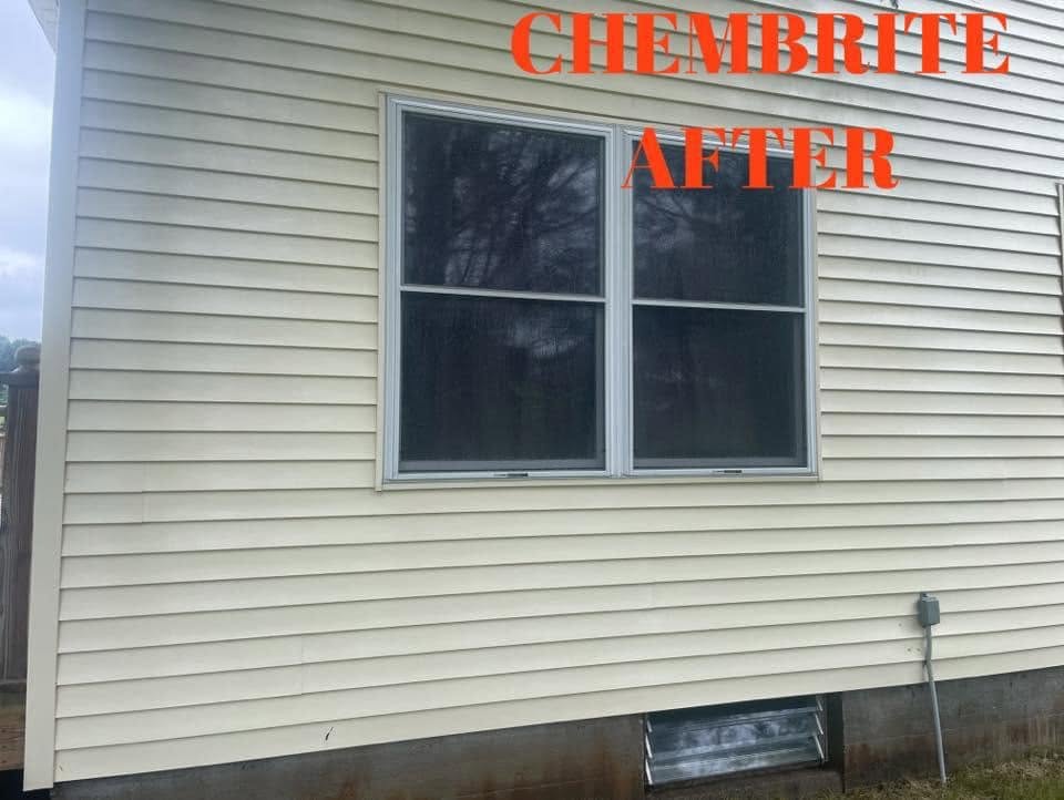 Siding around window — after