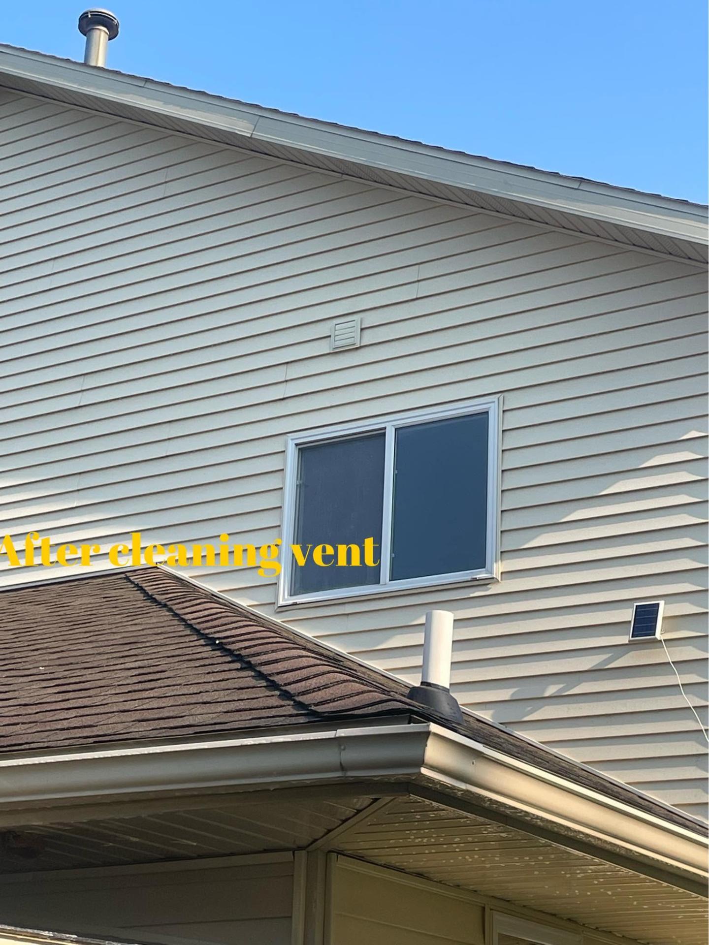 Vent stains — after