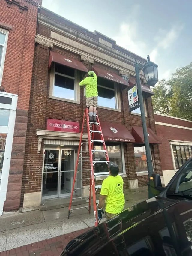 Historic bank building exterior