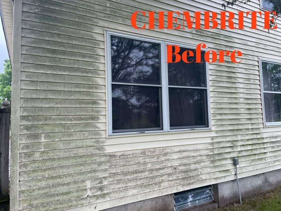Siding around window — before
